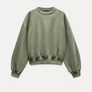 Zara Olive Green Women's Sweater